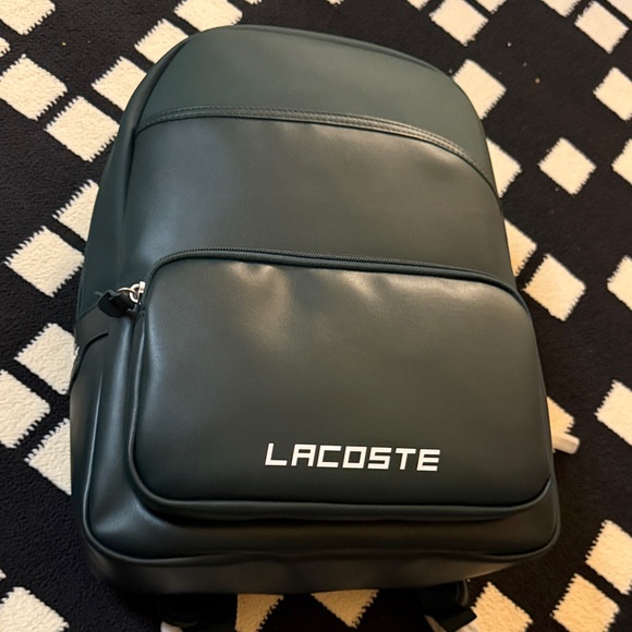 Lacoste Other - Lacoste Men's Forest Green Backpack with Front Logo Pocket